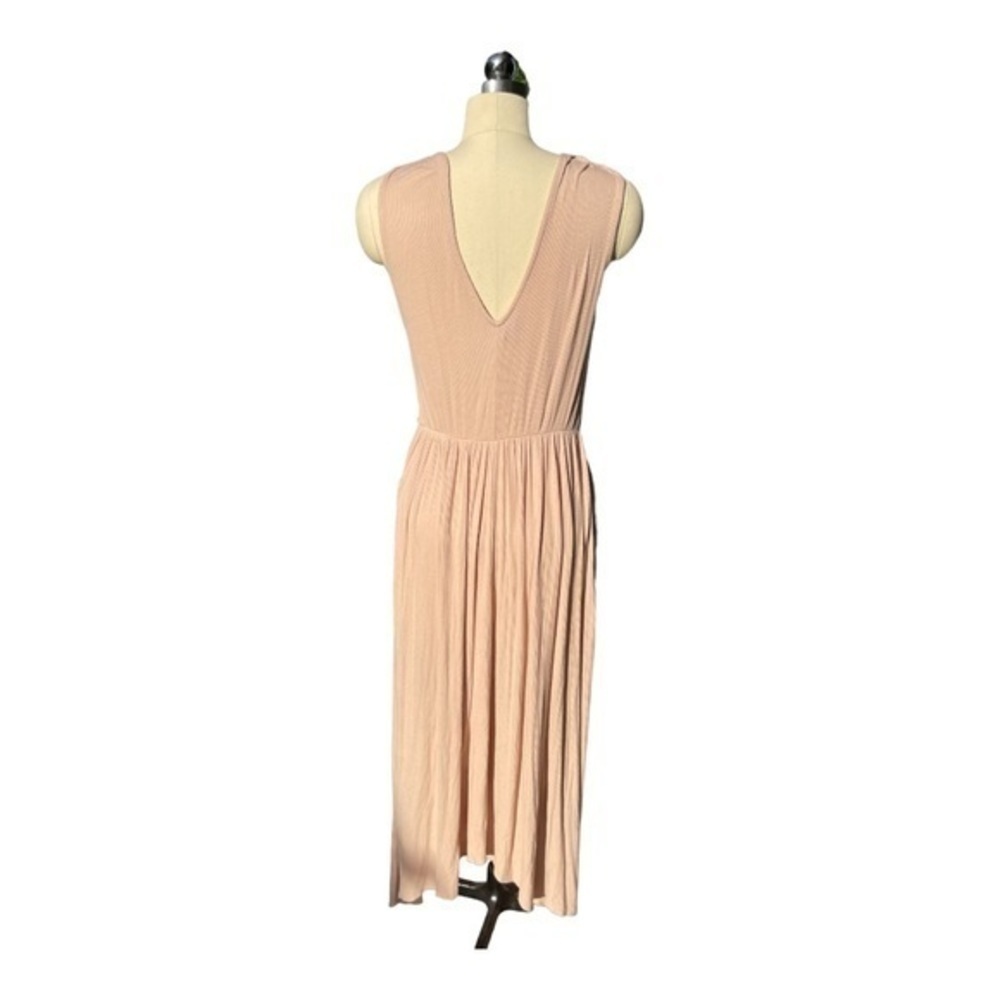Rachel Pally Modal Jersey Maxi Dress Cream Blush Pink Size Small EUC - Picture 2 of 9